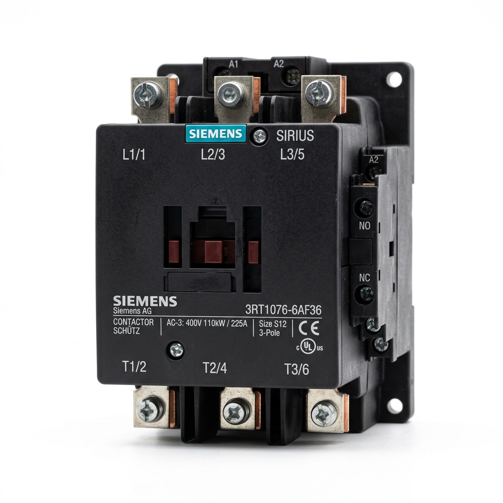 Contactor Siemens SIRIUS 3RT1076-6AF36 Tripolar S12 500A